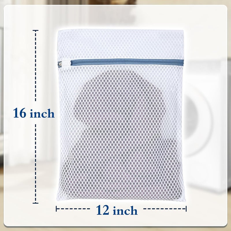 KWULP Durable Mesh Laundry Bags 5-Pack (12x16 Inch) Delicates Protector for Lingerie & Baby Clothes - Image 4